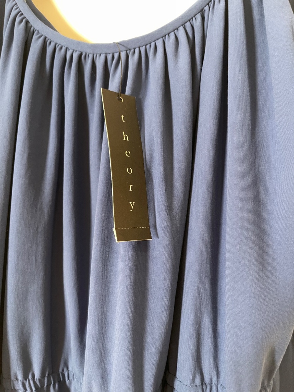Theory Tylie - NWT- deep blue fluid maxi dress spaghetti strap jersey women S - Picture 7 of 8